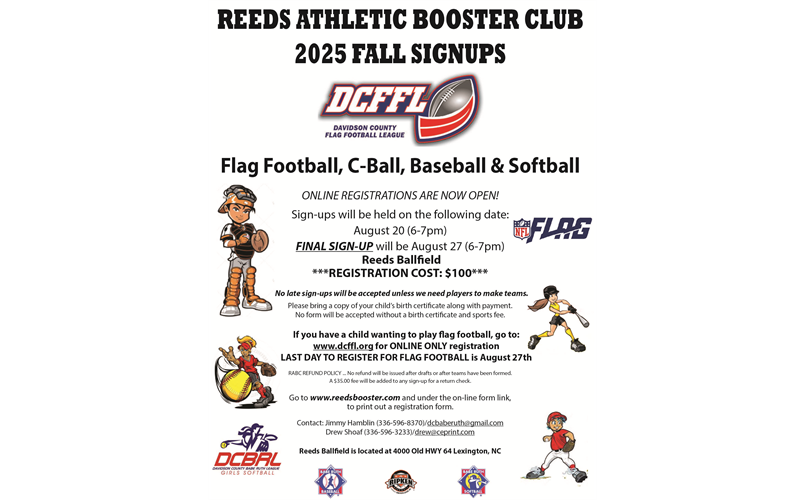 2025 FALL REGISTRATION IS NOW OPEN!