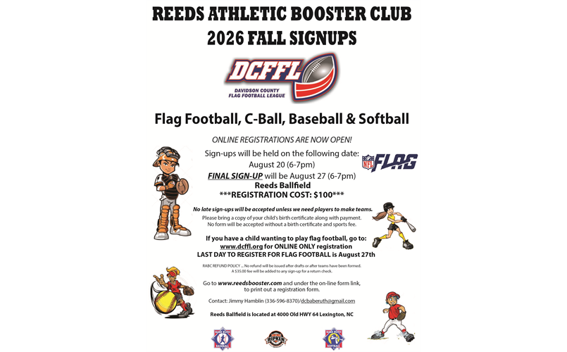 2026 FALL REGISTRATION IS NOW OPEN!