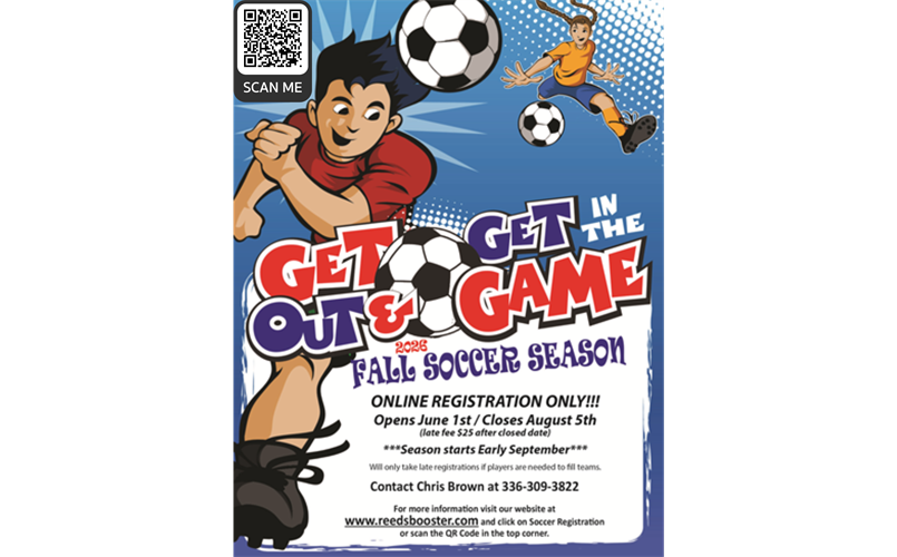 2026 FALL SOCCER REGISTRATION IS NOW OPEN!	